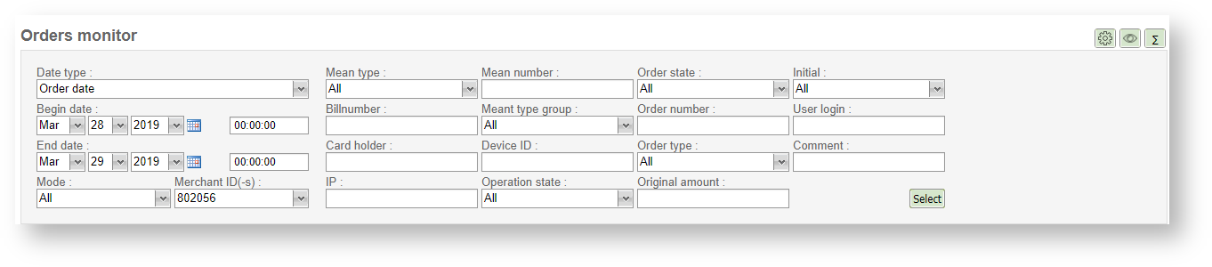 Documentations English Bel  > Orders search > LK71.PNG